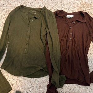 American Eagle & Universal Thread Henley Bundle l 2 HenleyTops